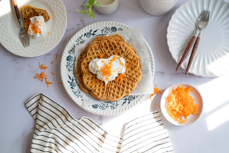 Carrot Cake Waffles