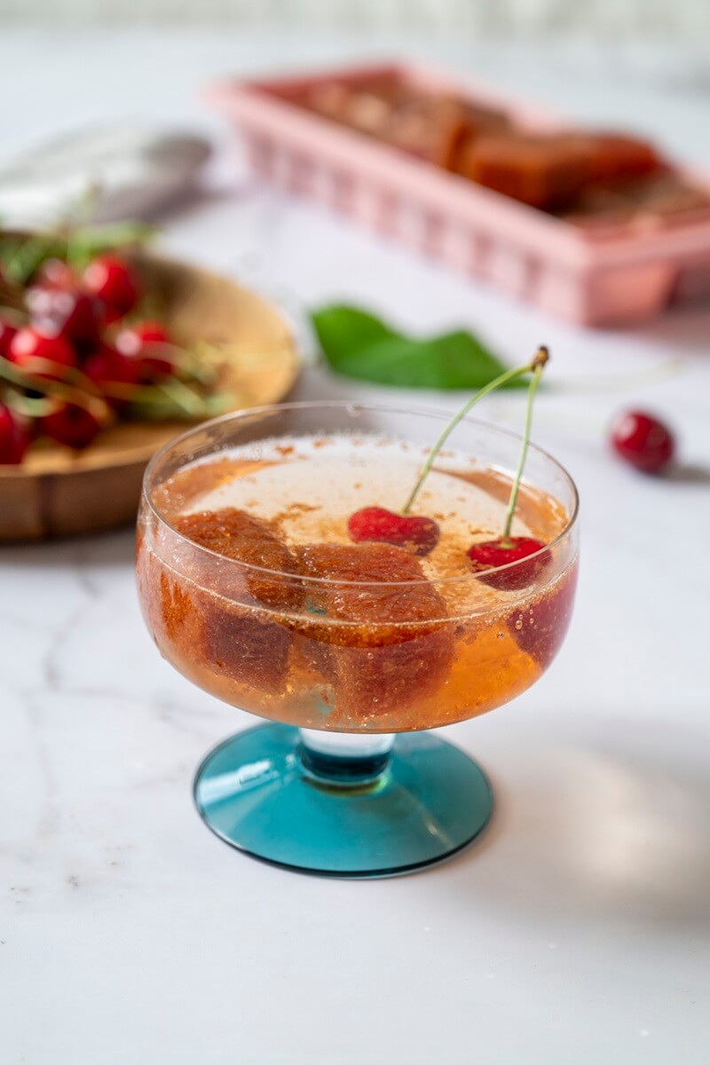 Cherry Vanilla Ice Cubes