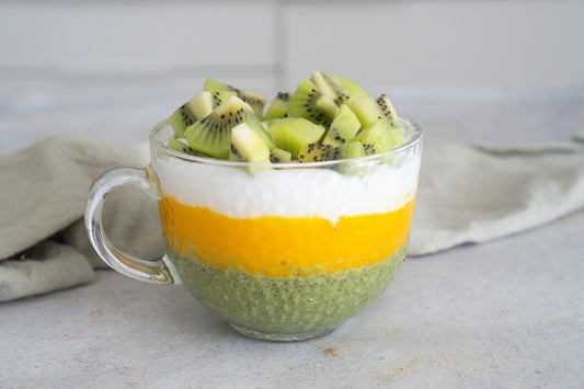 Matcha-mango-chiapudding